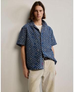 Desigual Chemise à carreaux - bleu