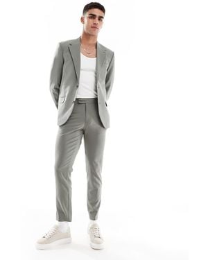 ASOS Four Way Stretch Skinny Suit Trousers - Grey