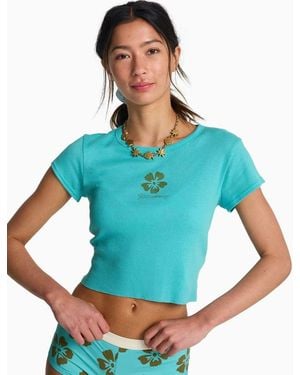 Billabong Every Full Moon Cropped T-Shirt - Blue