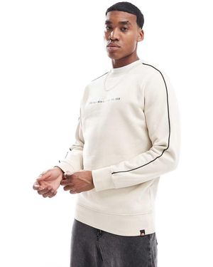 Ellesse Sudadera Con Cintas En Las Mangas Bettega De - Neutro - Blanco