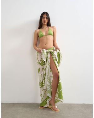 TOPSHOP Rectangle Sarong - Green