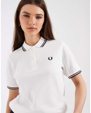 Fred Perry Twin Tipped Polo Shirt - White