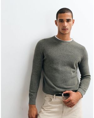 Mango 100% baumwolle strickpullover - Grau