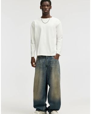 Pull&Bear – superweite jeans - Weiß