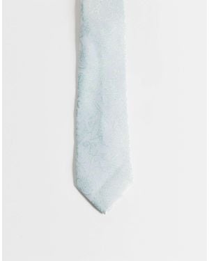 ASOS – krawatte mit blumenmuster - Weiß