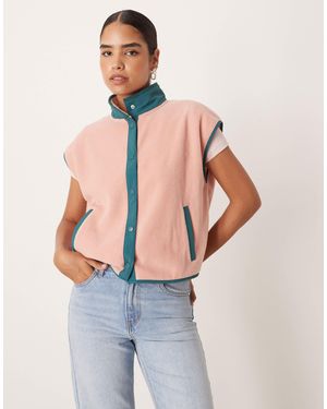 ASOS – weste aus polarfleece - Blau