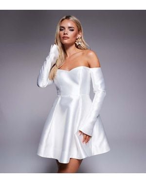 Forever New Structured Mini Dress - White