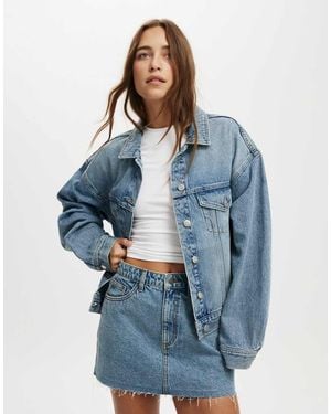 Cotton On Original Denim Jacket - Blue