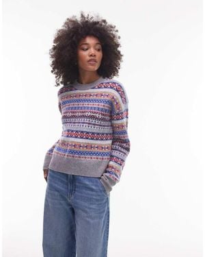 Levi's Ines Fairisle Jumper - Purple