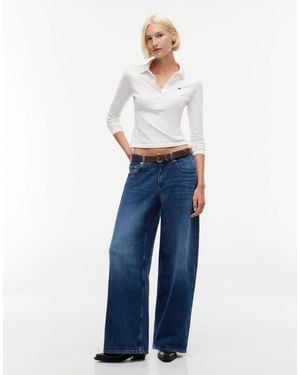 Tommy Hilfiger Daisy Low Rise Loose Fit Jeans - Blue