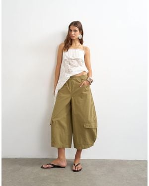 TOPSHOP Horseshoe Cargo Trouser - Natural