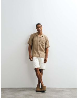 Only & Sons Linen Rich Relaxed Shirt - White