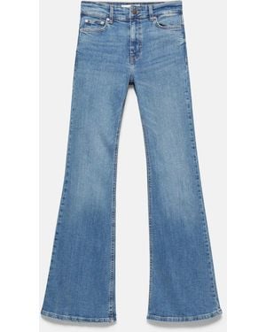 Pull&Bear Jean skinny évasé - indigo - Bleu