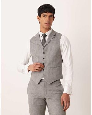 ASOS Gilet Da Abito - Grigio