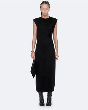 AllSaints Kayla merino-kleid - Schwarz