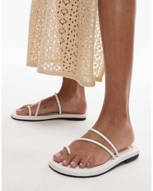 TOPSHOP Jasper Minimal Sandal - White