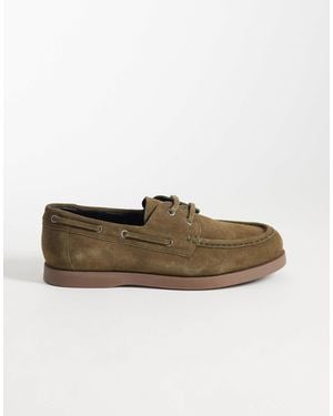 ASOS – bootsschuhe zum schnüren aus wildleder - Braun