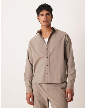 ASOS Co-ord Relaxed Shirt - Brown