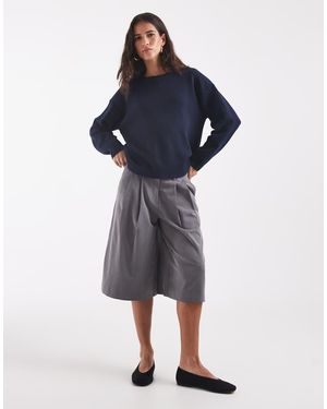 ONLY Bermudas De Traje Entalladas En - Azul