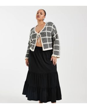 ONLY Tiered Maxi Skirt - Black