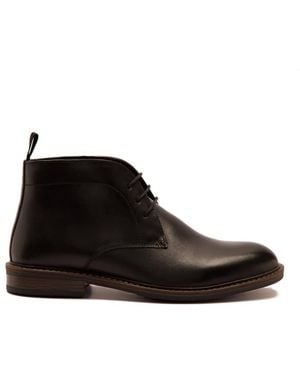 Thomas Crick 'Hutchins' Leather Chukka Ankle Lace-Up Boots - Black