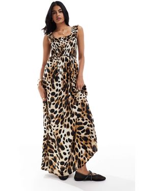 Jdy Shirred Top Maxi Dress - White