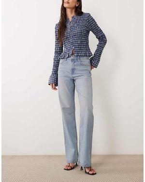 ASOS Comfort Stretch Straight Leg Jeans - Blue