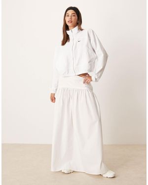 ASOS Drop Waist Maxi Skirt - White