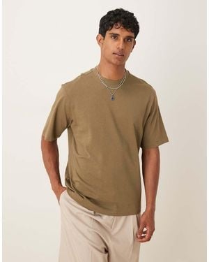 Mango Cotton Relaxed T-shirt - Green