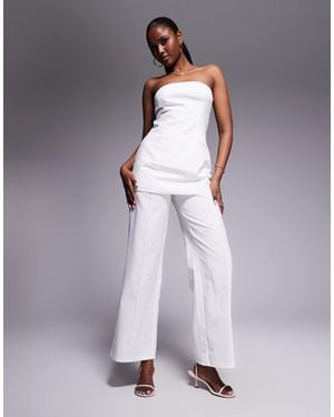 Kaiia – elegante hose mit weitem bein - Lila