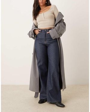 ARKET Lupine High Rise Wide Leg Jeans - Blue