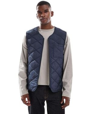 New Look Quilted Gilet - Blue
