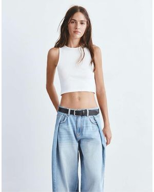 Pull&Bear Tank Top - Blue