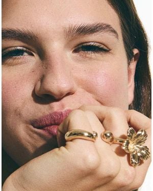 Bershka Set Van 3 Ringen - Wit