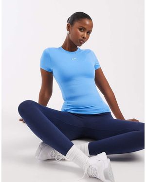 Nike One Dri-Fit Short Sleeve T-Shirt - Blue