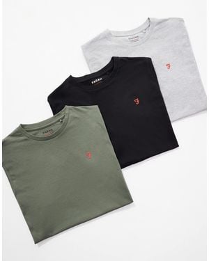 Farah 3-pack Logo T-shirts - Multicolour