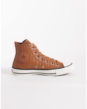 Converse – chuck taylor all star hi – ledersneaker - Braun