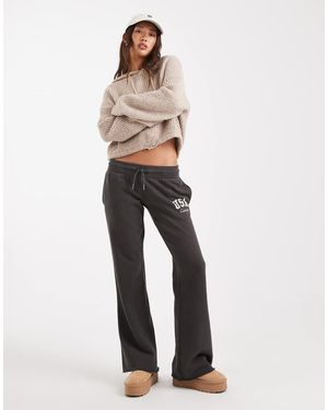 Superdry Athletic Essentials Low Rise Flare Joggers - White