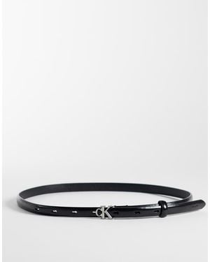 Calvin Klein Round Belt 15mm - White