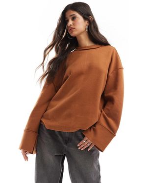 ASOS – superweiches sweatshirt - Braun