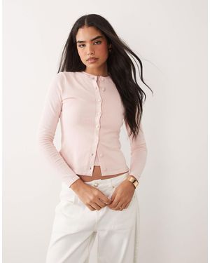 ASOS Gilet d'ensemble coupe carrée en maille - Neutre