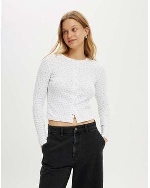 Cotton On Scarlet Pointelle Cardi - White