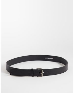 Jack & Jones Leather Mix Belt - Grey