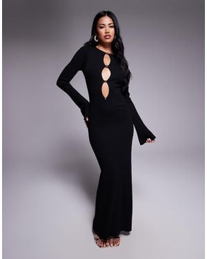 Bardot Nautico Knit Maxi Dress - Blue