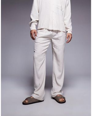 The Couture Club Co-ord Woven Textured Casual Trousers - Grey