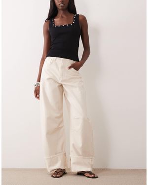 ASOS Turn Up Barrel - Natural