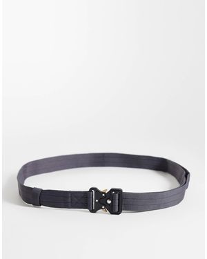 ASOS Slim Utility Webbing Belt With Utility Buckle - Gray