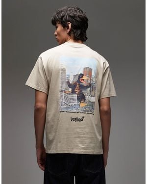 Carhartt – wiptopia – locker sitzendes t-shirt - Natur