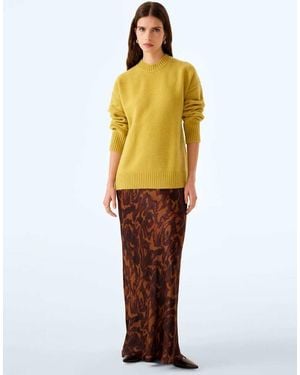 OMNES Monty Maxi Slip Skirt - Yellow