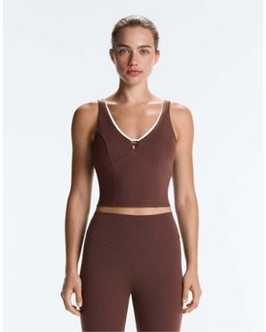 Oysho Comfortlux V-neck Tank Top - Red